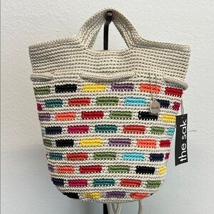 The Sak | Dylan Crochet Color Block Backpack